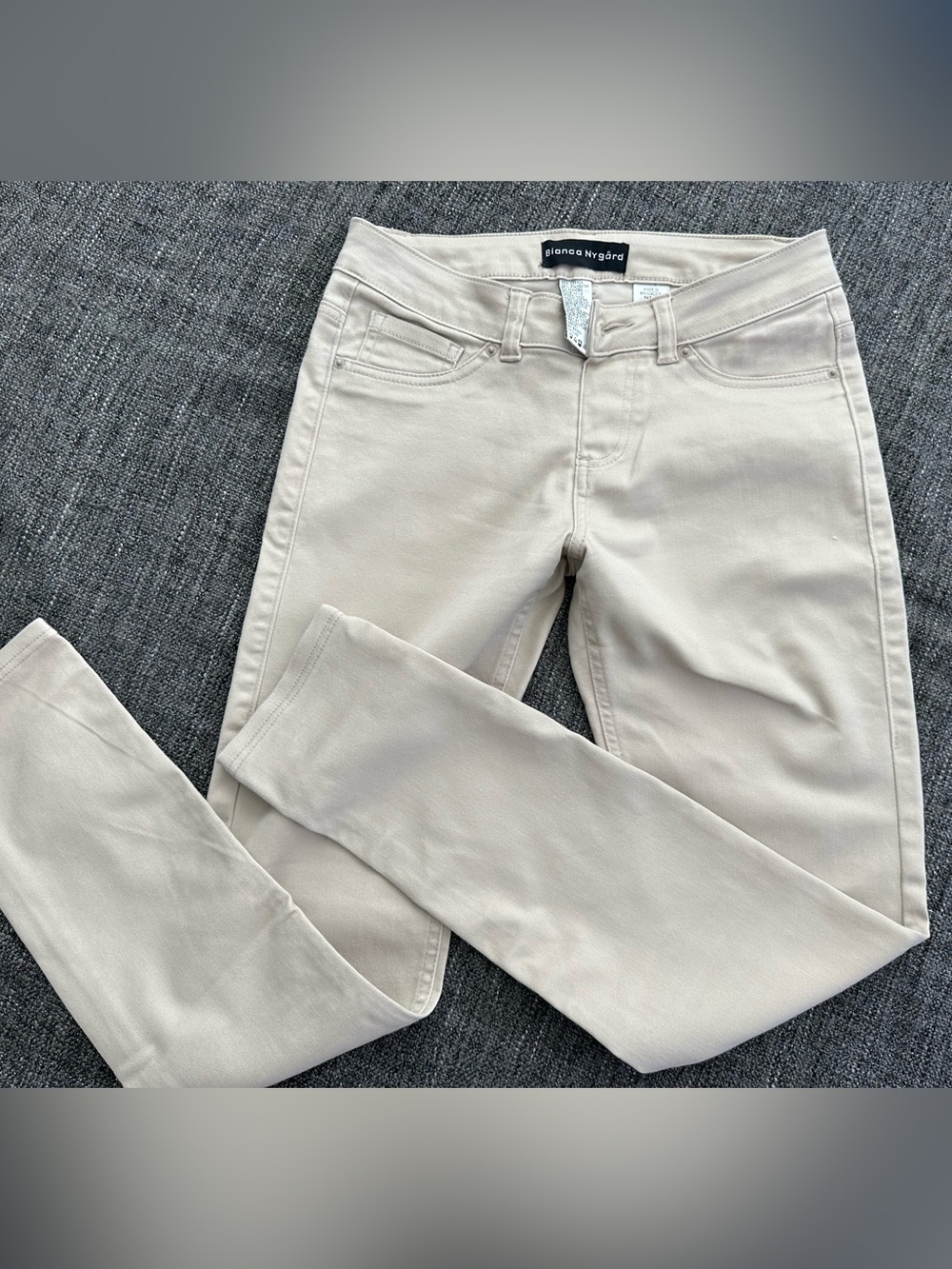 Women's Beige Slim Jeans